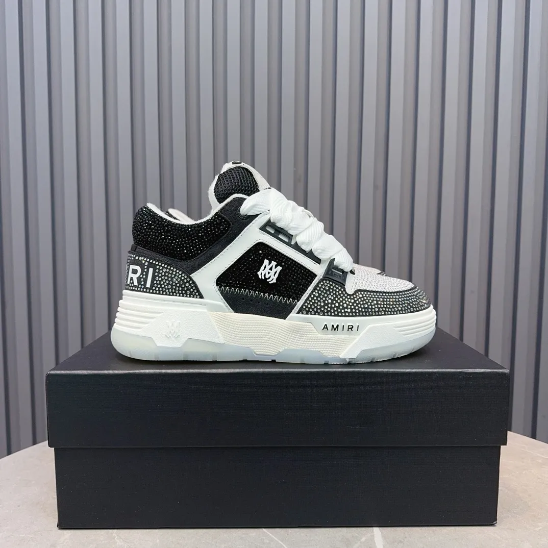 Men's shoes 💰760💰 AMIRI AMIRI fashion brand hot sale 🔥 Available all year round, couples 💑 Official website synchronization Imported fabrics 1⃣️ vs 1⃣️ replica, original factory special original sole, 35-45 (45. non-refundable)